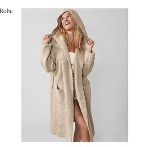 Sunday Citizen Ribbed Hoodie Robe - M/L Biscotti color